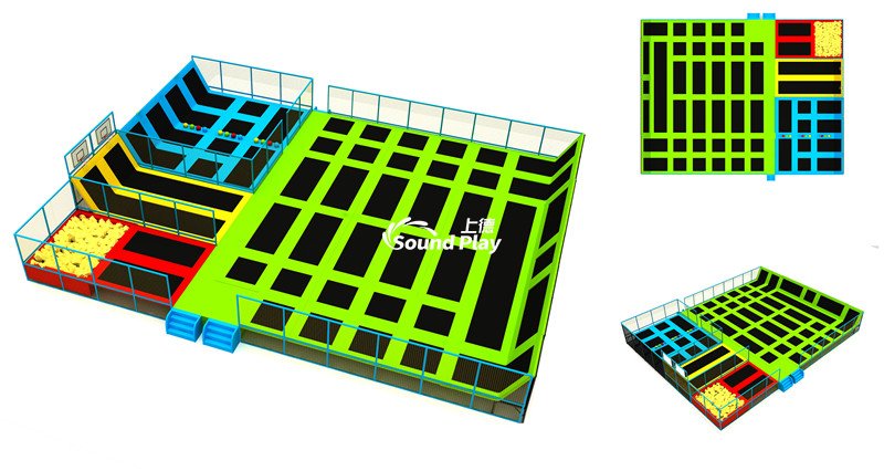 上德游乐室内大型蹦床乐园sp20022901 